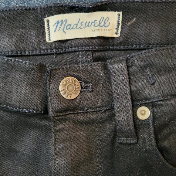 Madewell Black Skinny Skinny Ankle Zip Jeans - Size 26 - Picture 4 of 13